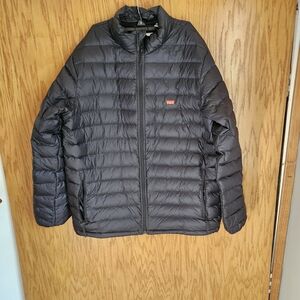 Levi's Charcoal Puffer Jacket for Men